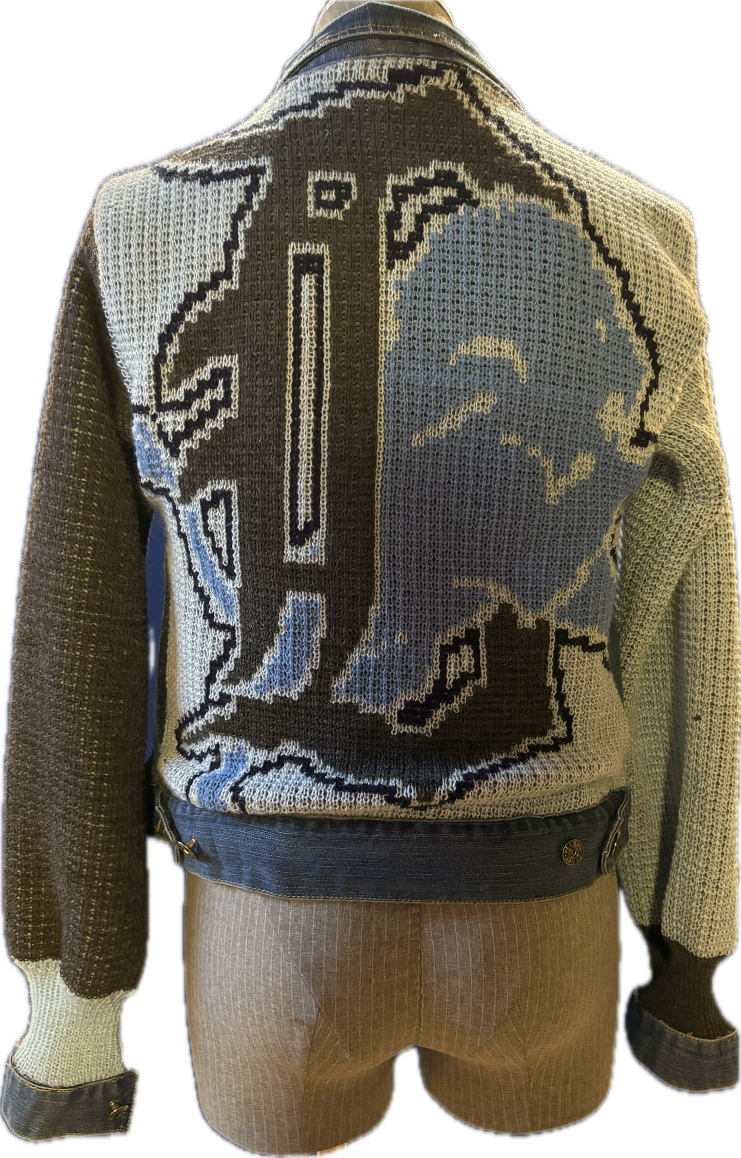 Detroit Lions Denim Knit Jacket