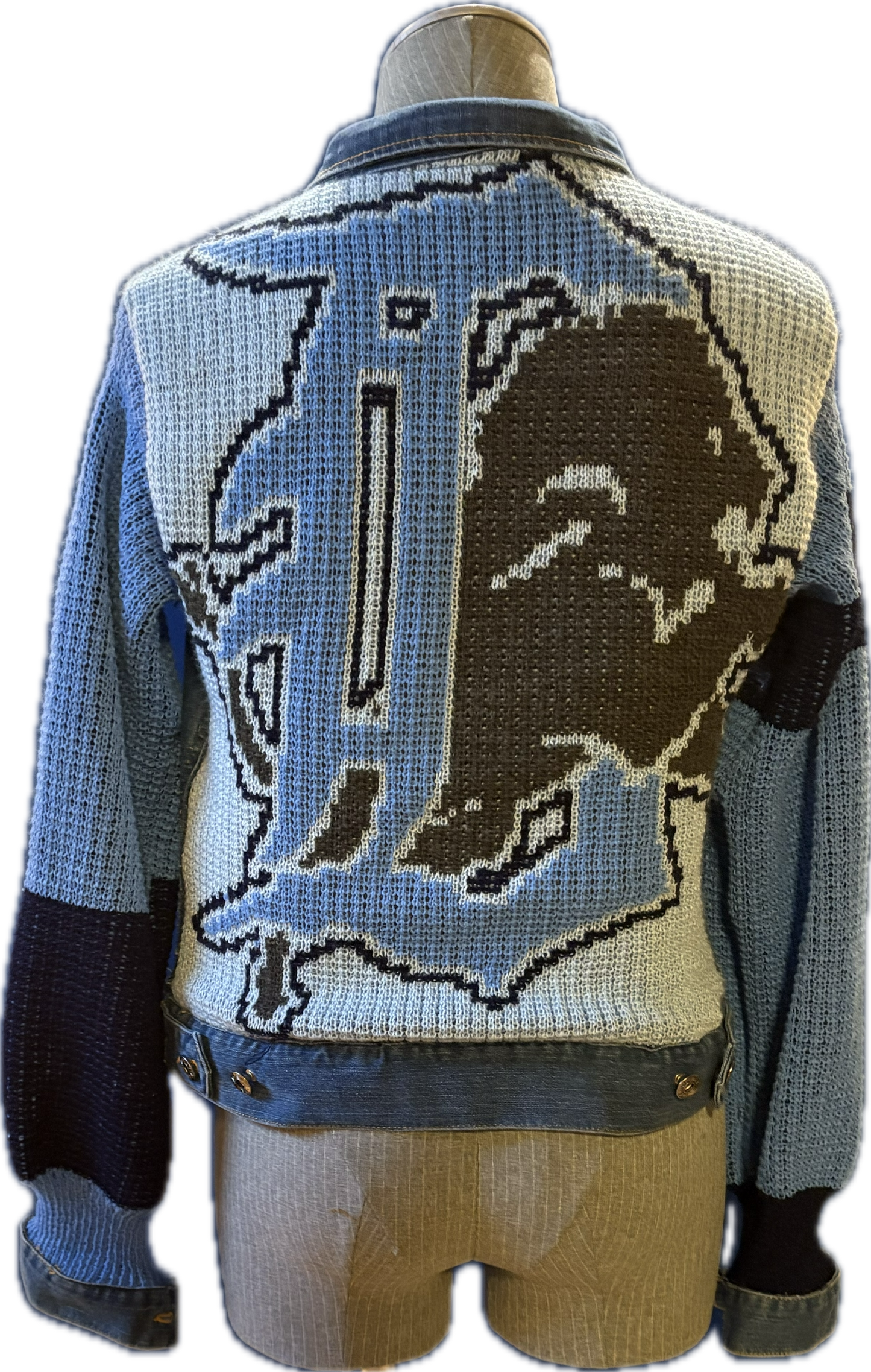 Detroit Lions Denim Knit Jacket