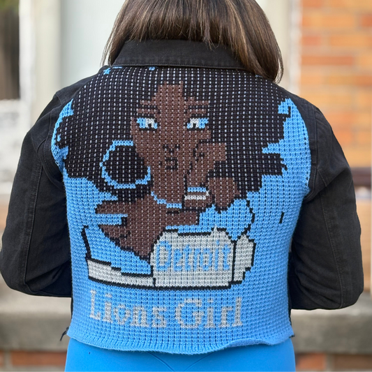 Sports Denim Knit Jacket