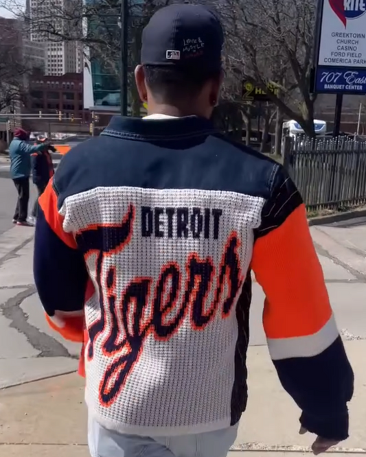Sports Denim Knit Jacket