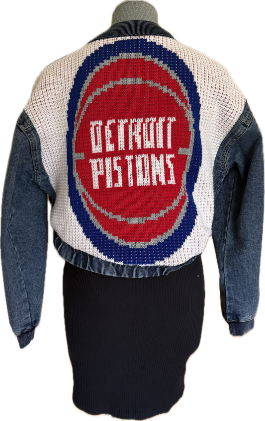 Sports Denim Knit Jacket