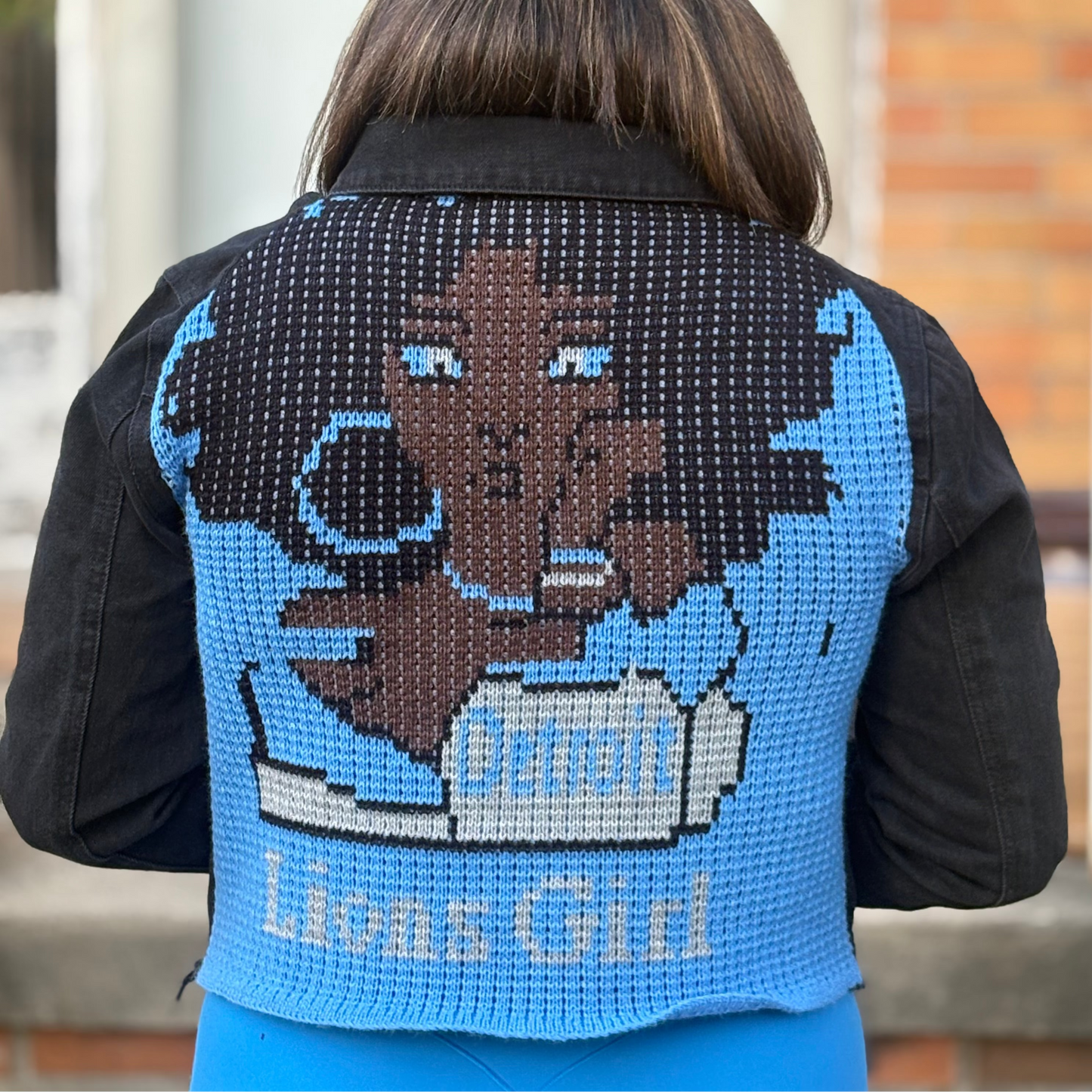 Sports Denim Knit Jacket