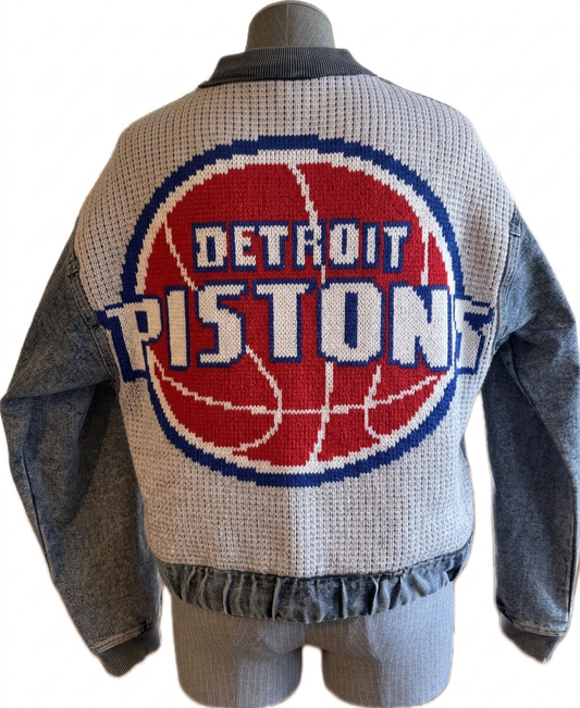Sports Denim Knit Jacket